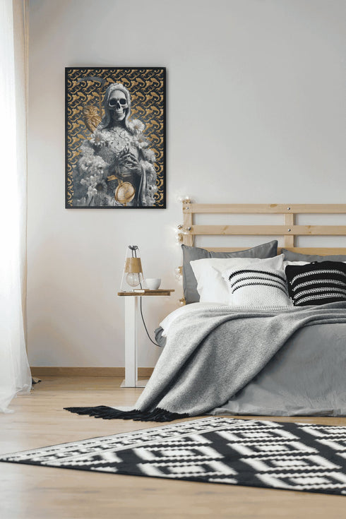 Inspiring Santa Muerte Blanca Poster from the Santa Muerte Collection